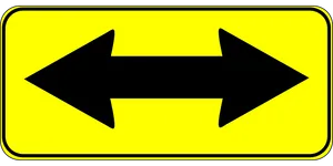 Bi Directional Arrow Sign PNG image