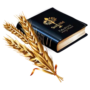 Bible And Wheat Sheaf Png 5 PNG image