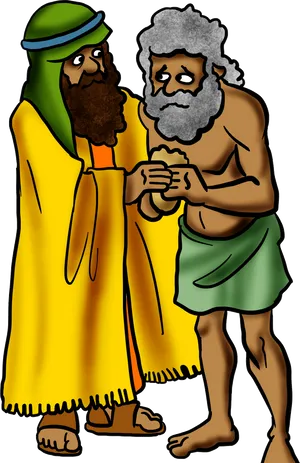 Biblical Characters Dialogue PNG image