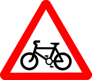 Bicycle_ Triangle_ Warning_ Sign.png PNG
