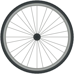 Bicycle Wheel Isolatedon Blue Background PNG image