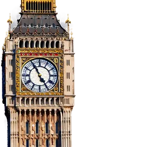 Big Ben And Blue Sky PNG 06112024
