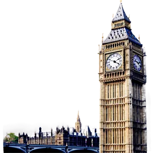 Big Ben And Thames River PNG 06112024 PNG