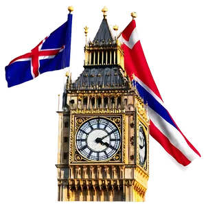 Big Ben And Uk Flag PNG Pqi55 PNG