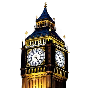Big Ben At Sunset PNG Hwt