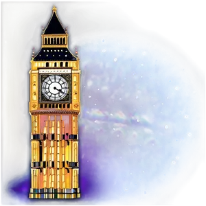 Big Ben Christmas Lights Png 6 PNG image