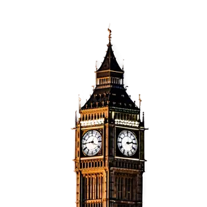 Big Ben Lit Up At Night PNG Mus46 PNG