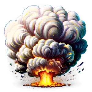 Big Cartoon Explosion Png 06212024 PNG image