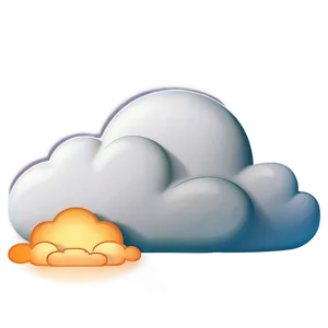 Big Cloud Emoji PNG 06272024