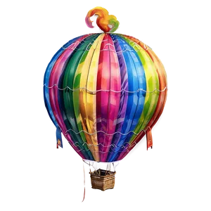 Big Colorful Hot Air Balloon Png 86 PNG image