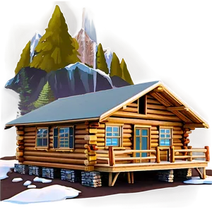 Big Cozy Log Cabin Png 81 PNG image