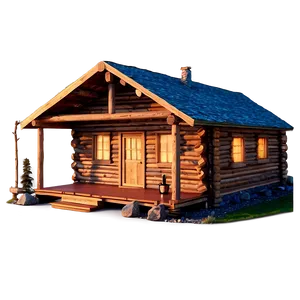 Big Cozy Log Cabin Png 94 PNG image