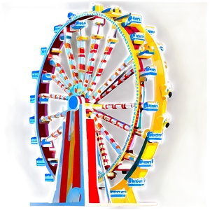 Big Ferris Wheel Amusement Park Png Ptg PNG image