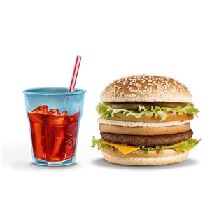 Big Mac And Soda Png Gji10 PNG image