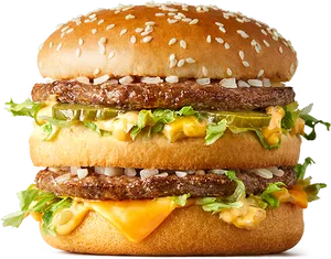 Big Mac Close Up PNG image