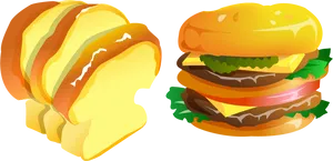 Big Macand Fries Vector Illustration PNG image