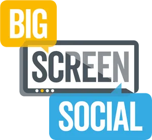 Big Screen Social Logo PNG image
