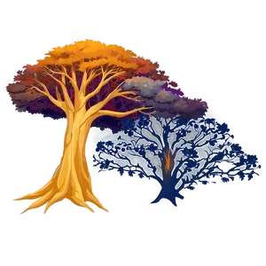 Big Tree At Sunrise PNG Klv7 PNG
