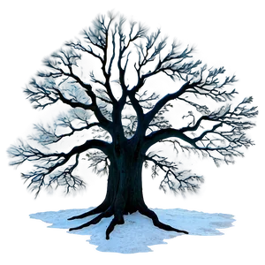 Big Tree In Moonlight PNG 06262024 PNG