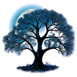 Big Tree In Moonlight PNG 71 PNG