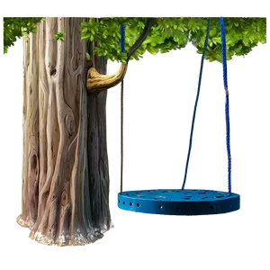 Big Tree With Swinging Rope PNG Xky PNG