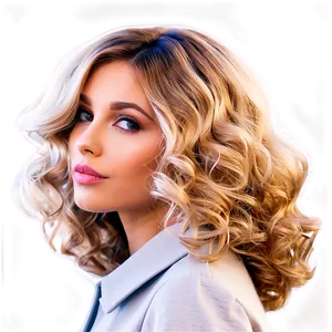 Big Voluminous Hair Waves PNG Pkr67 PNG