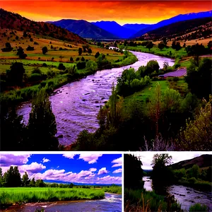 Big Wood River Valley Idaho Png Vhj43 PNG image