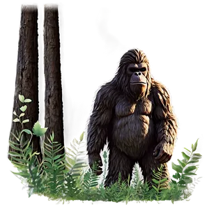 Bigfoot In Moonlight Png 05232024 PNG image