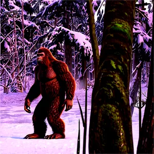 Bigfoot In Wilderness Png Rgv PNG image