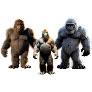 Bigfoot Vs Yeti Comparison Png 54 PNG image