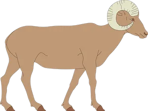 Bighorn Sheep Silhouette