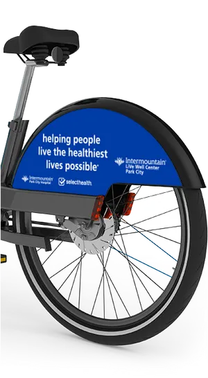 Bike Wheel Advertisement PNG