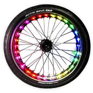 Bike Wheel With Lights PNG 43