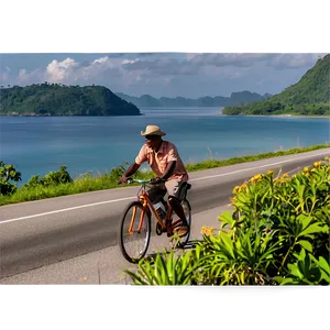 Biking Along The Coast PNG Bxu76 PNG