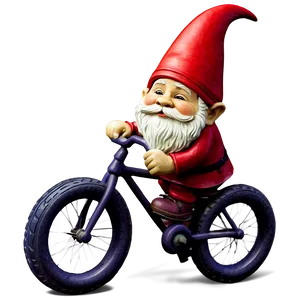 Biking Garden Gnome PNG Nrn37 PNG