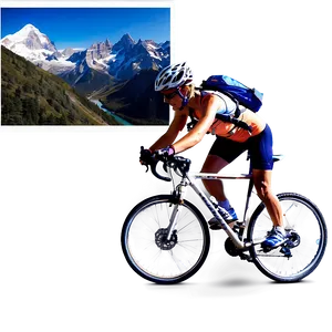 Biking On Mountain Peaks PNG Ndj64 PNG