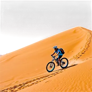 Biking On Sand Dunes PNG Uwo20