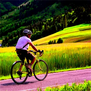 Biking On Scenic Byways PNG Gwt47