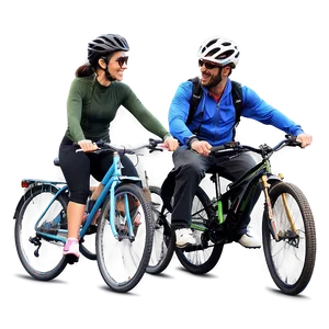 Biking On Scenic Byways PNG Nkp