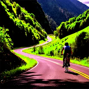 Biking On Scenic Byways PNG Ywg74