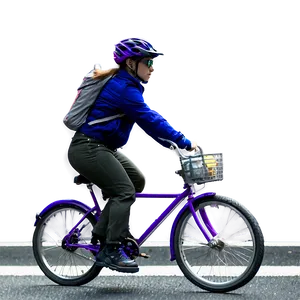 Biking Through Metropolis PNG Mxt94