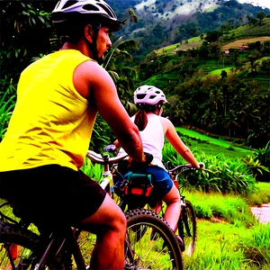 Biking Through The Countryside PNG 4 PNG