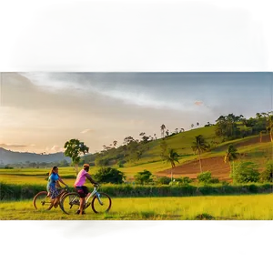 Biking Through The Countryside PNG Cpc PNG