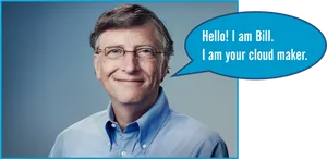 Bill Gates Cloud Maker Statement PNG image