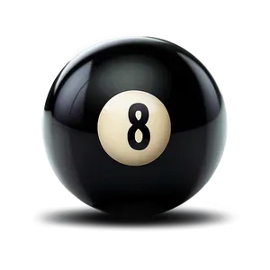 Billiard Eight Ball Art Png 06292024 PNG image