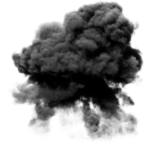 Billowing Black Smoke PNG image