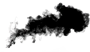 Billowing Black Smoke PNG image