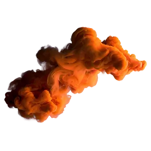 Billowing Orange Smoke PNG 76