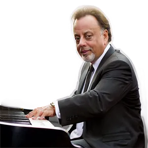 Billy Joel At Piano PNG Oue PNG