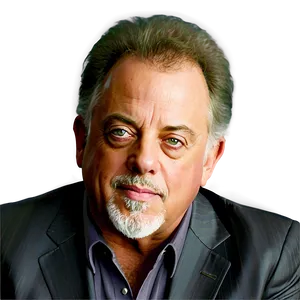 Billy Joel Creative Portrait PNG Amb25 PNG